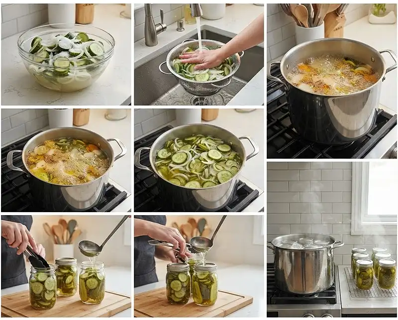 make mount olive bread and butter pickles​