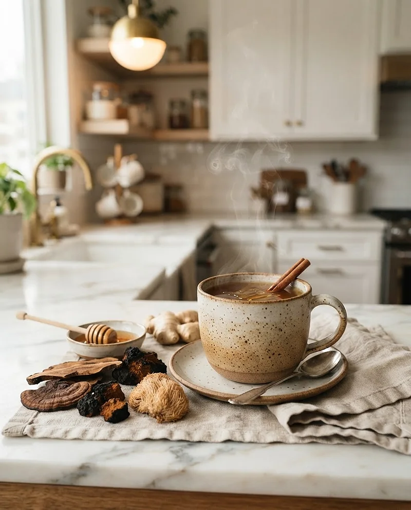 medicinal mushroom tea