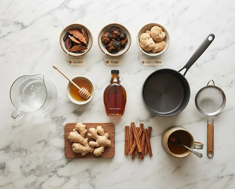 mushroom tea ingredients