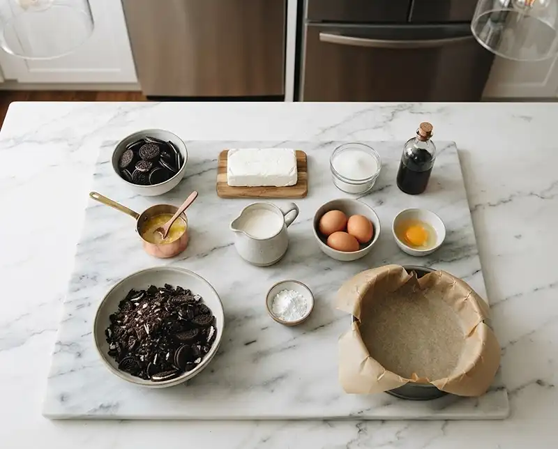 oreo basque cheesecake​ ingredients