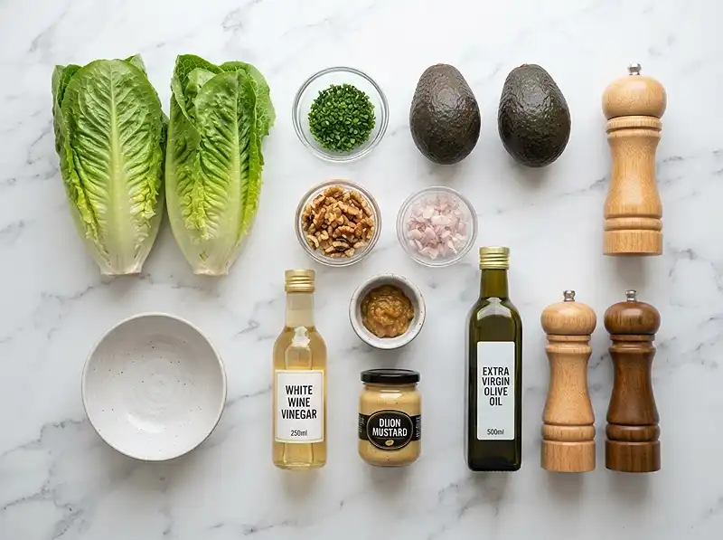 Ingredients for avocado romaine salad​