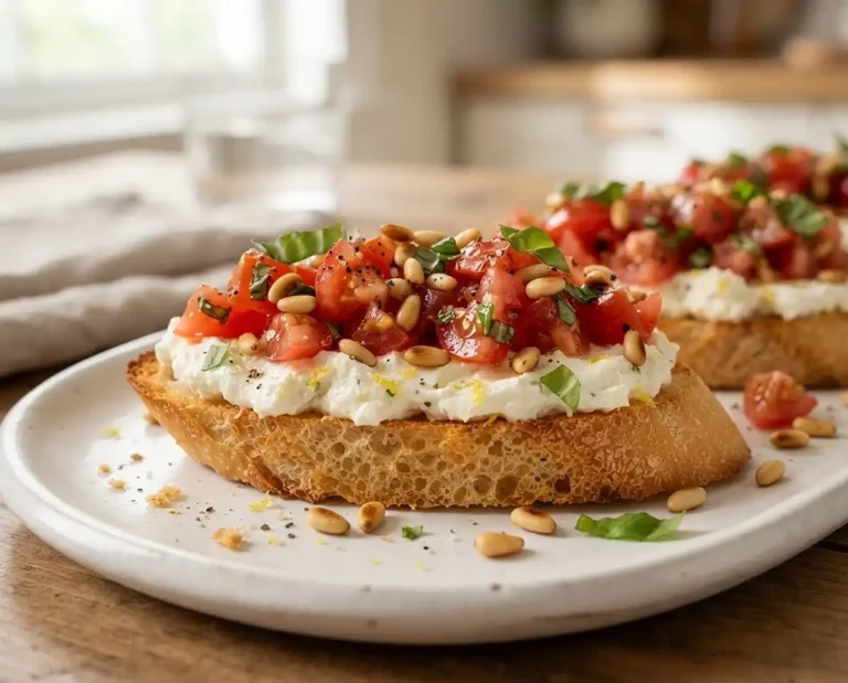 Tomato Crostini with Whipped Feta