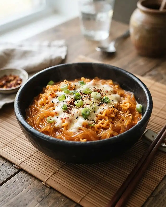 buldak carbonara glass noodles​