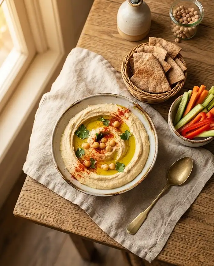 chickpea dip from scratch