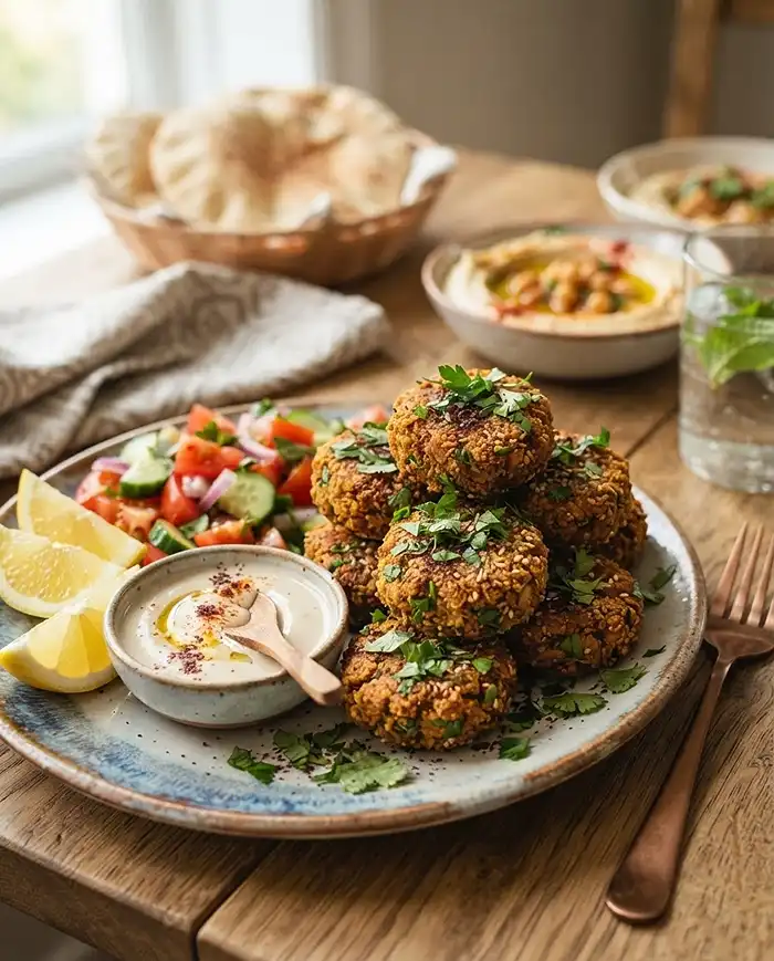 falafel with canned chickpeas