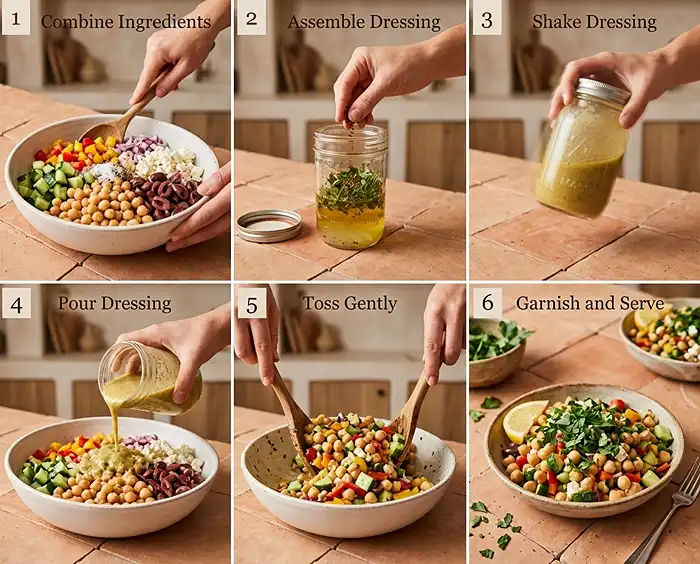 how to make Mediterranean Chickpea Salad