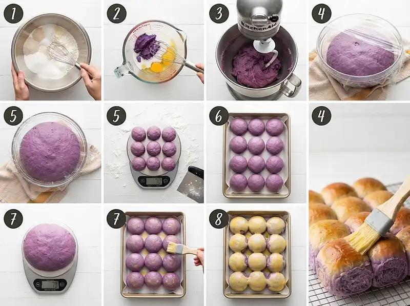 how to make ube sweet roll​