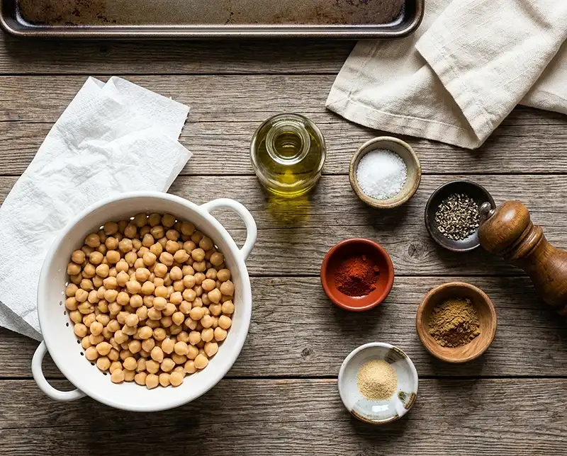 How to Bake Chickpeas 2 ingredients for baking chickpeas